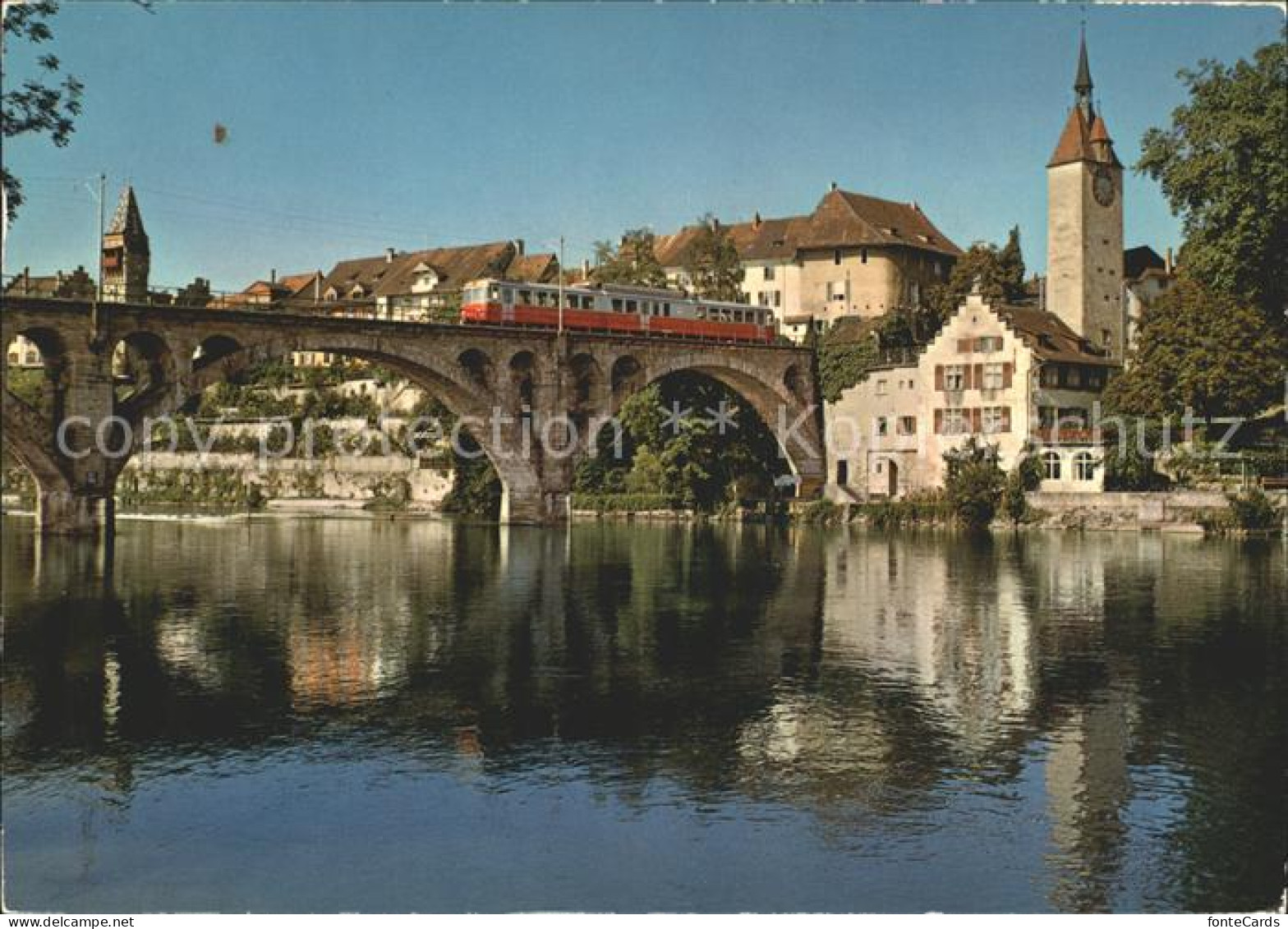 12004477 Bremgarten AG Bruecke Strassenbahn Teilansicht  Bremgarten AG - Autres & Non Classés