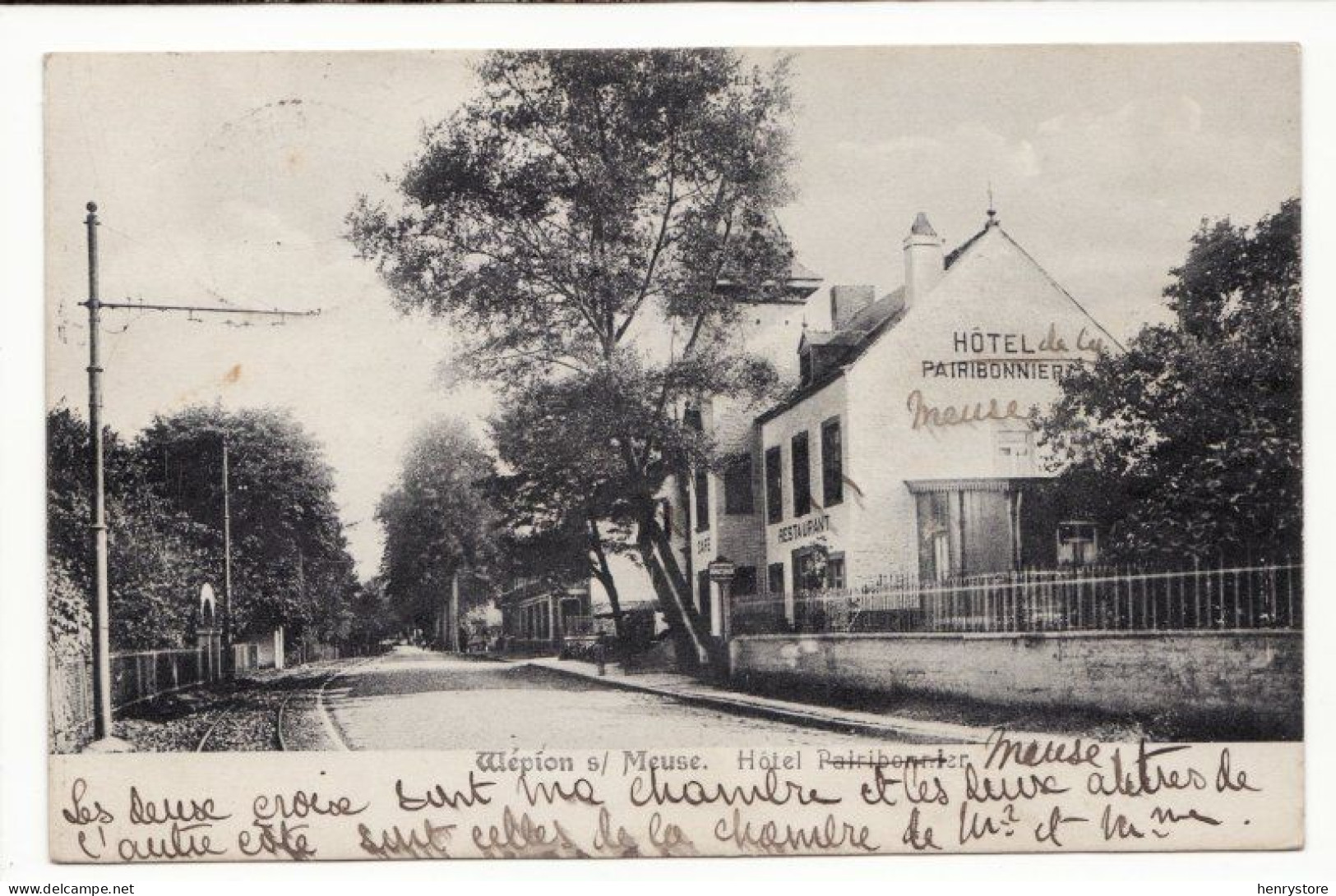 WEPION-sur-MEUSE : Hôtel Pairibonnier - Hôtel De La Meuse (F7962) - Namen