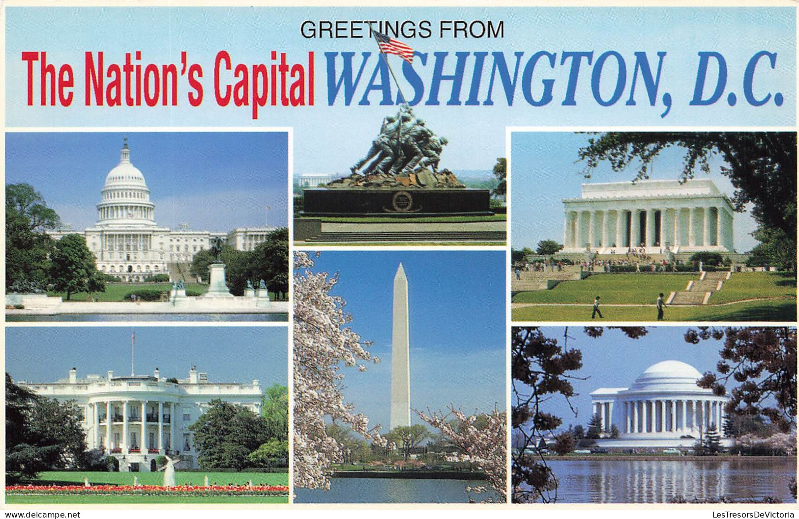 ETATS-UNIS - Memorials And Building Of Washington D C - Greetings From The Nation's Capital Washington DC- Carte Postale - Washington DC