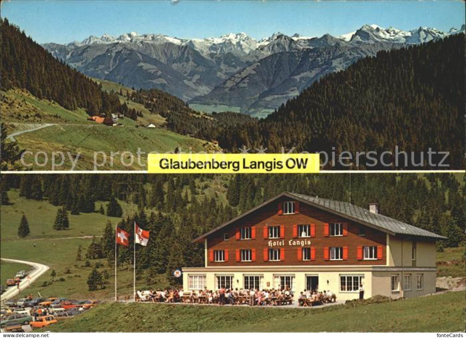 12001337 Glaubenberg Blick Auf Obwaldner Berge Hotel Restaurant Langis  Glaubenb - Altri & Non Classificati