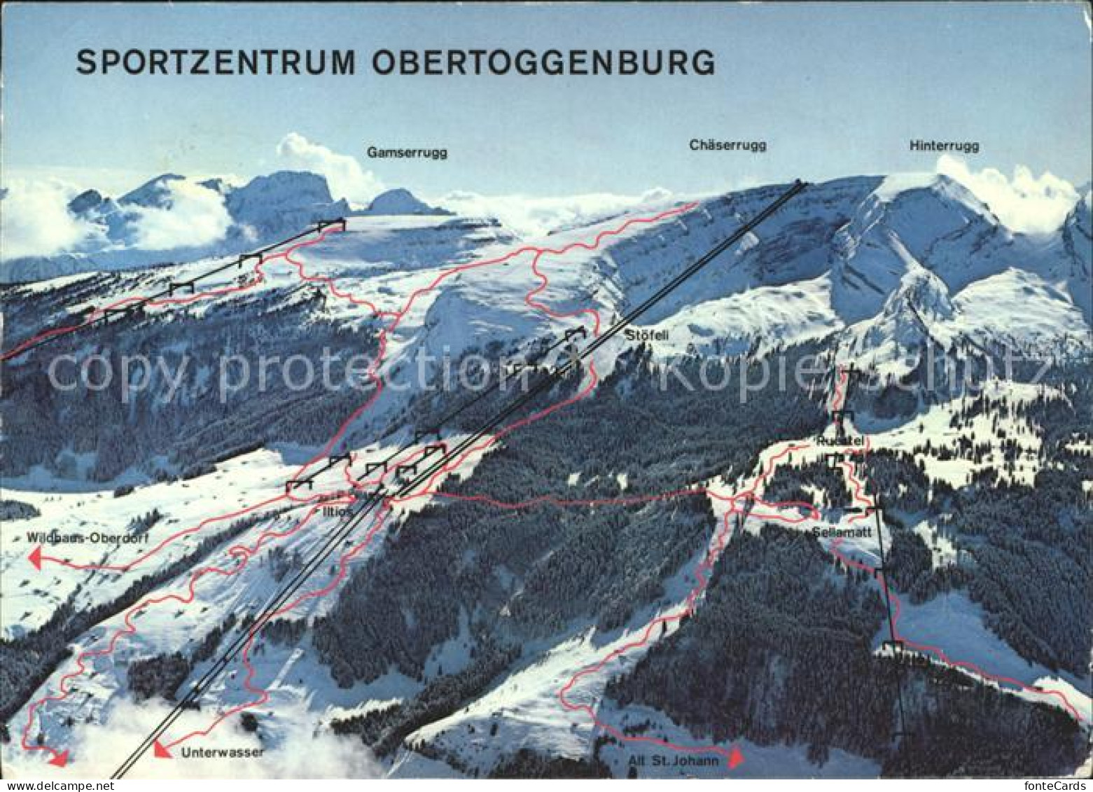 12001317 Obertoggenburg Sportzentrum Mit Gamserrugg Chaeserrugg Hinterrugg Und U - Sonstige & Ohne Zuordnung