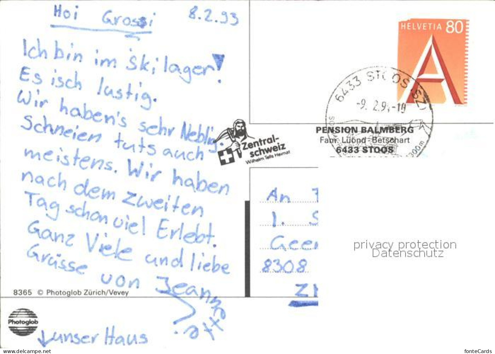 12001247 Stoos SZ Pension Balmberg Stoos SZ - Autres & Non Classés