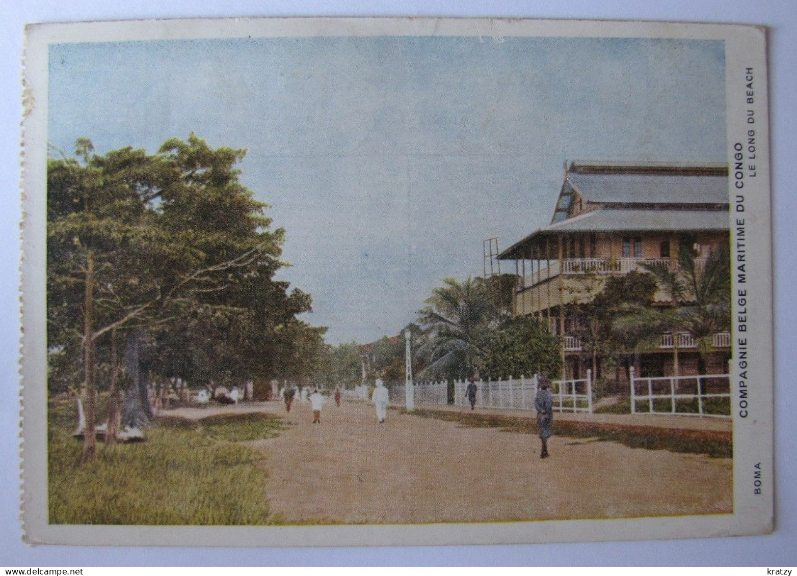 CONGO BELGE - BOMA - Le Long Du Beach - 1922 - Belgian Congo