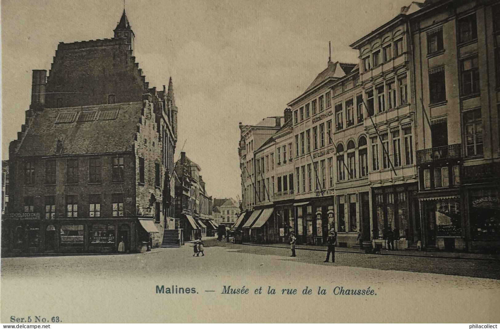 Mechelen - Malines // Musee Et La Rue De La Chaussee Ca 1900 - Mechelen