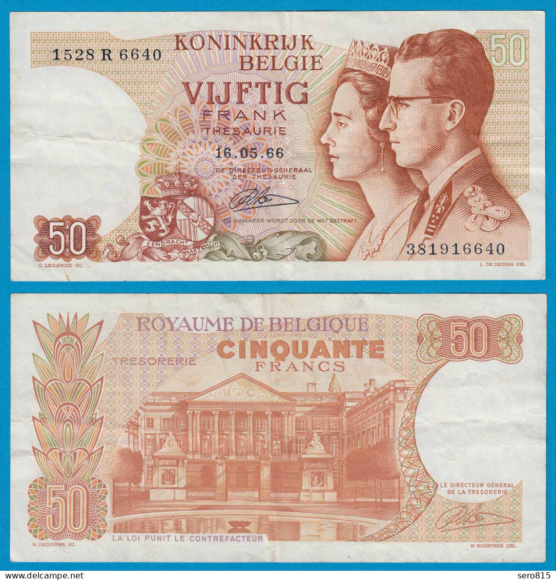 Belgien - Belgium 50 Francs 16-05-1966 -  Pick 139 VF    (19109 - Other & Unclassified