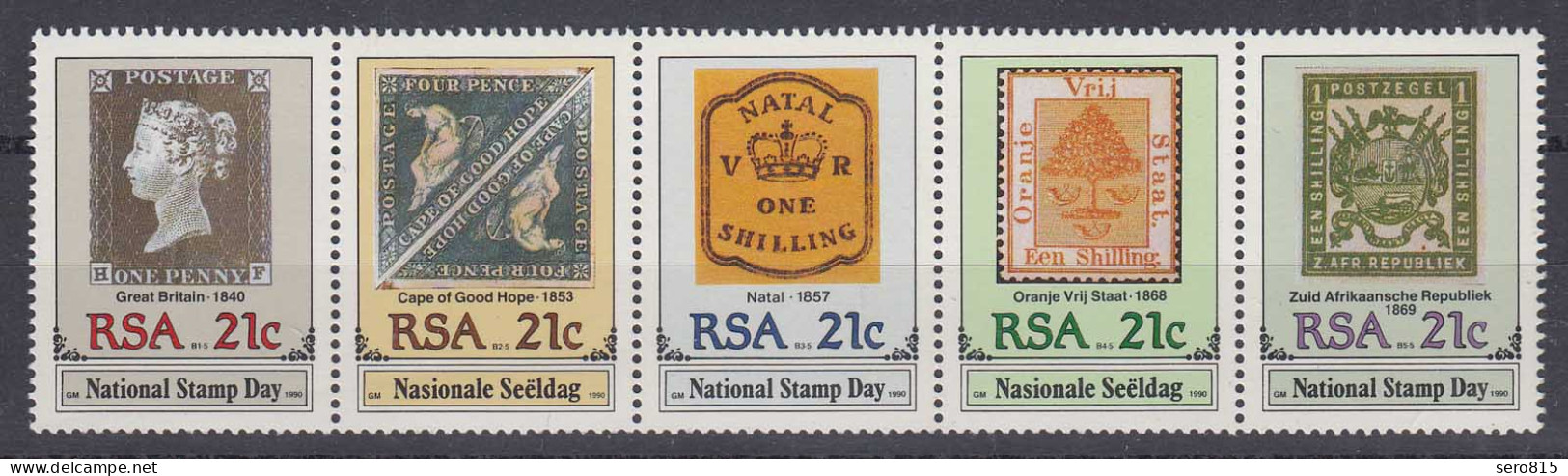 Südafrika RSA 1990 National Stamp Day Satz ** Briefmarke Auf Marke  (22358 - Altri & Non Classificati