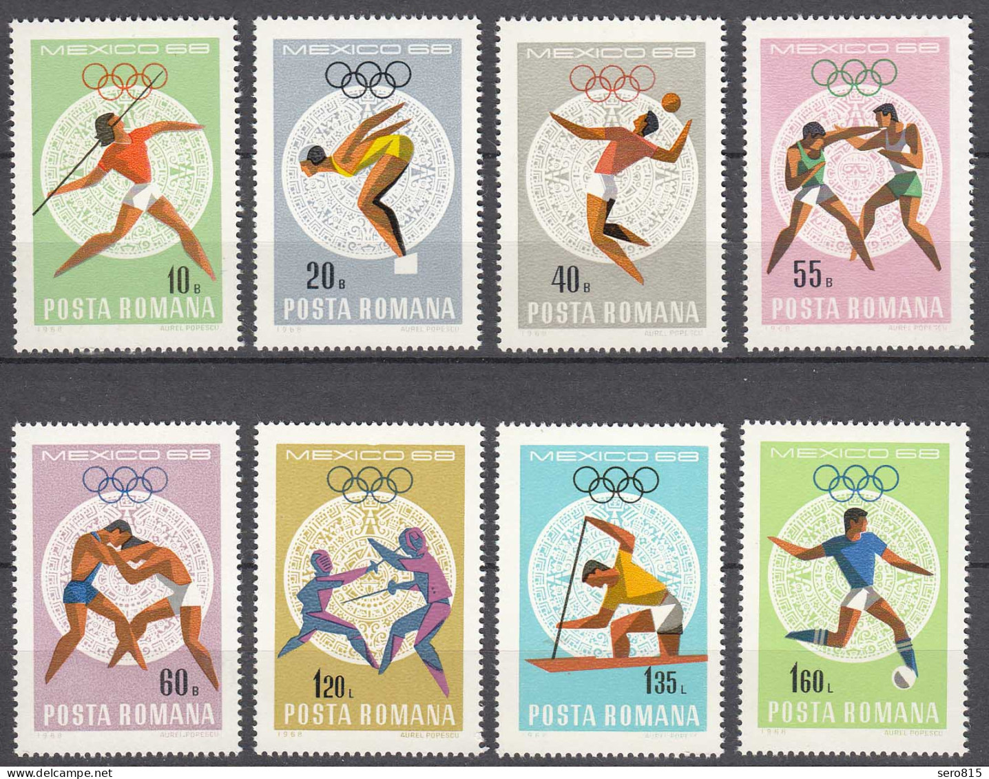 RUMÄNIEN - ROMANIA - 1968 Olympiade Mi. 2697-04 Postfr.  (22548 - Andere & Zonder Classificatie