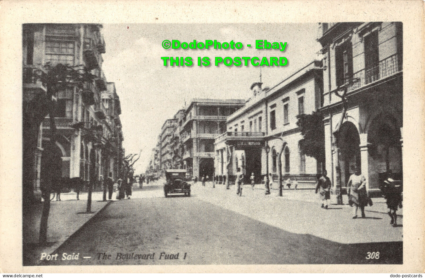 R417347 Port Said. The Boulevard Fouad I. The Oriental Commercial Bureau - World