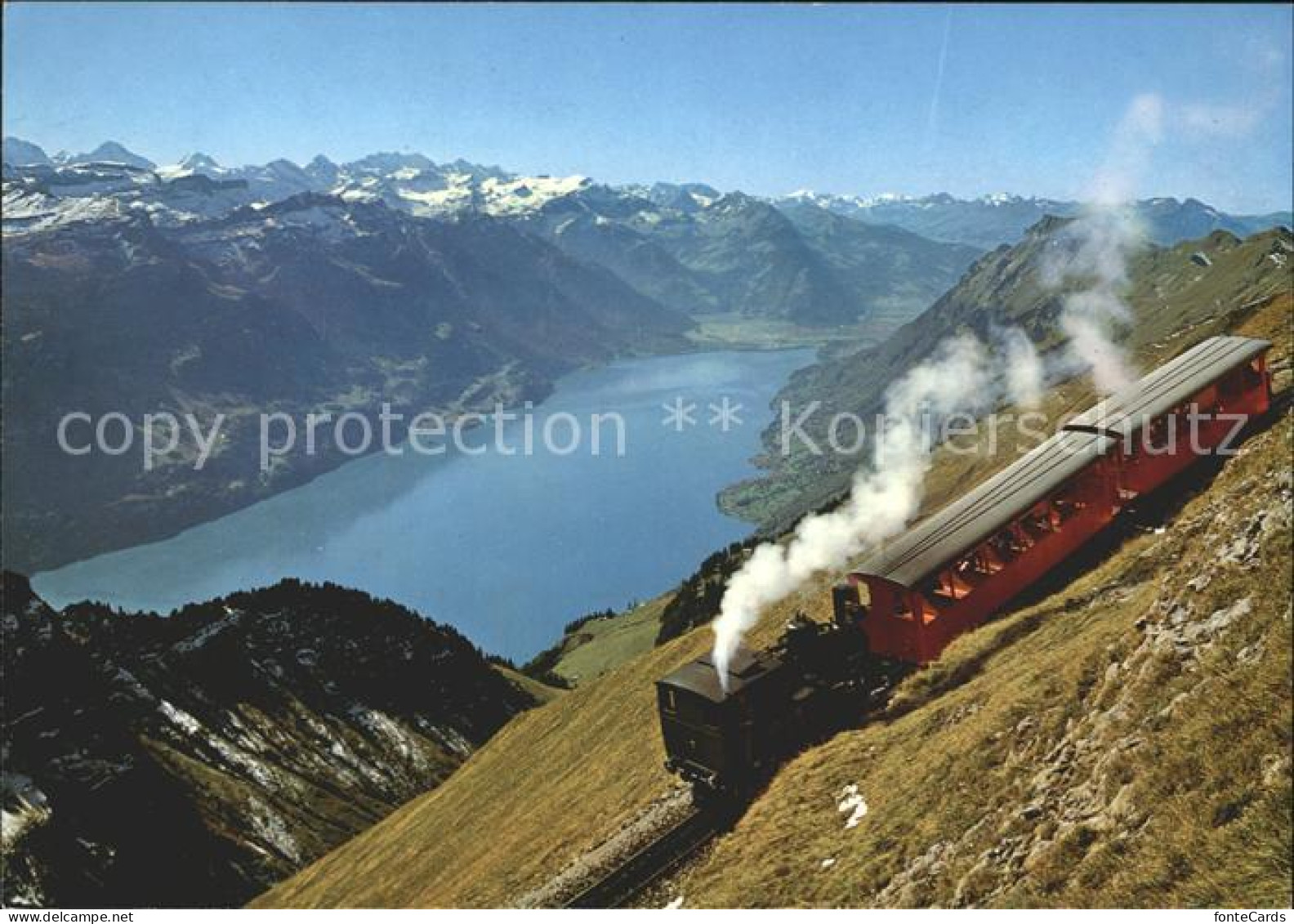 11997587 Brienz-Rothornbahn Talfahrt Brienzersee Berner Alpen Grosshorn Diablere - Sonstige & Ohne Zuordnung