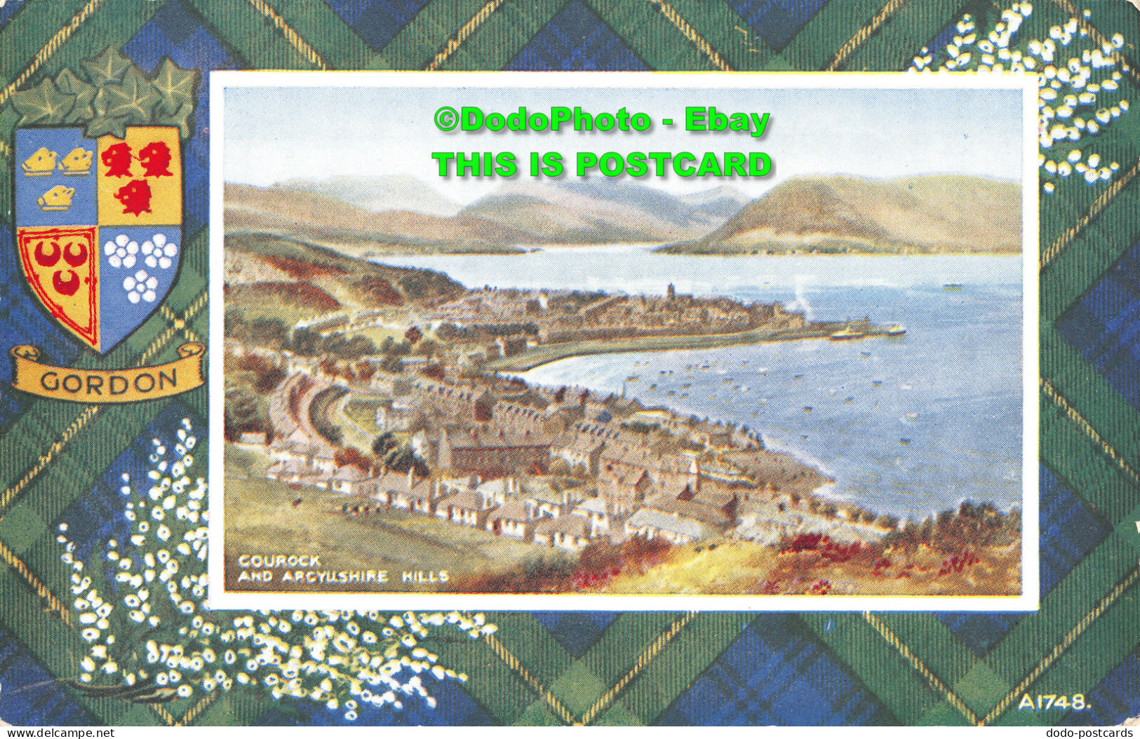 R416555 Gordon. Courock And Argyllshire Hills. A1748. Art Colour. Valentines. A1 - World