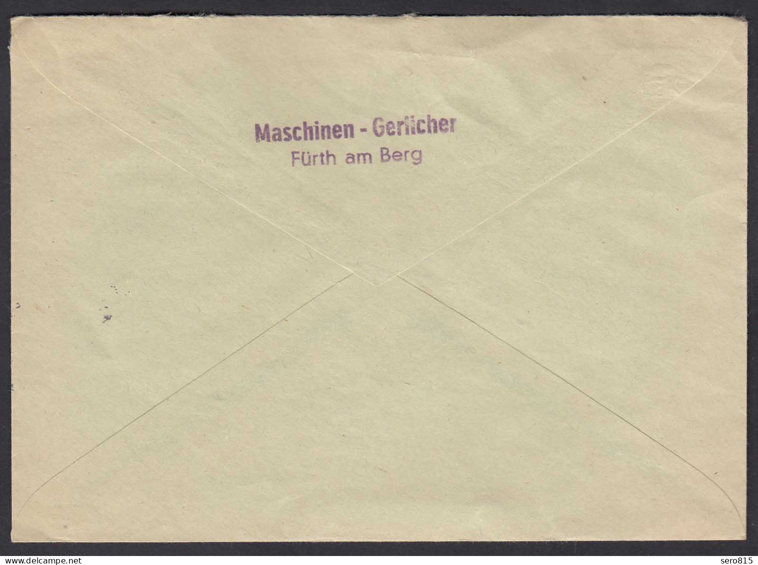 Fürth Am Berg über Coburg 1959 Landpost Bedarfsbrief M.Vignette  (23438 - Sonstige & Ohne Zuordnung