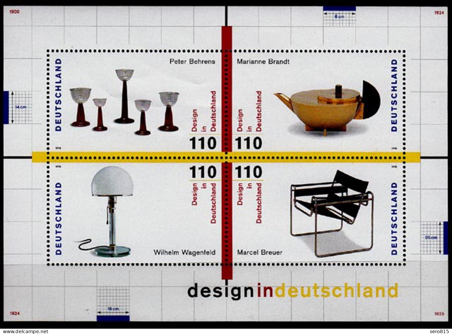 Bund BRD Bundesrepublik Design MiNr. Block 45 Aus 1998 ** Postfrisch  (6771 - Otros & Sin Clasificación