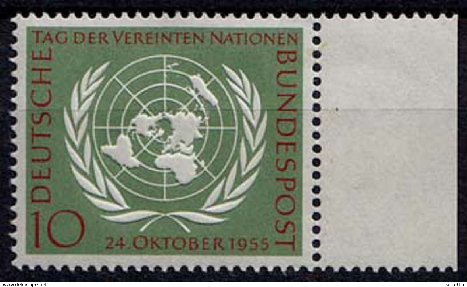 1955 Bund BRD Mi. 221 ** Postfrisch Tag Der UNO    (8608 - Altri & Non Classificati