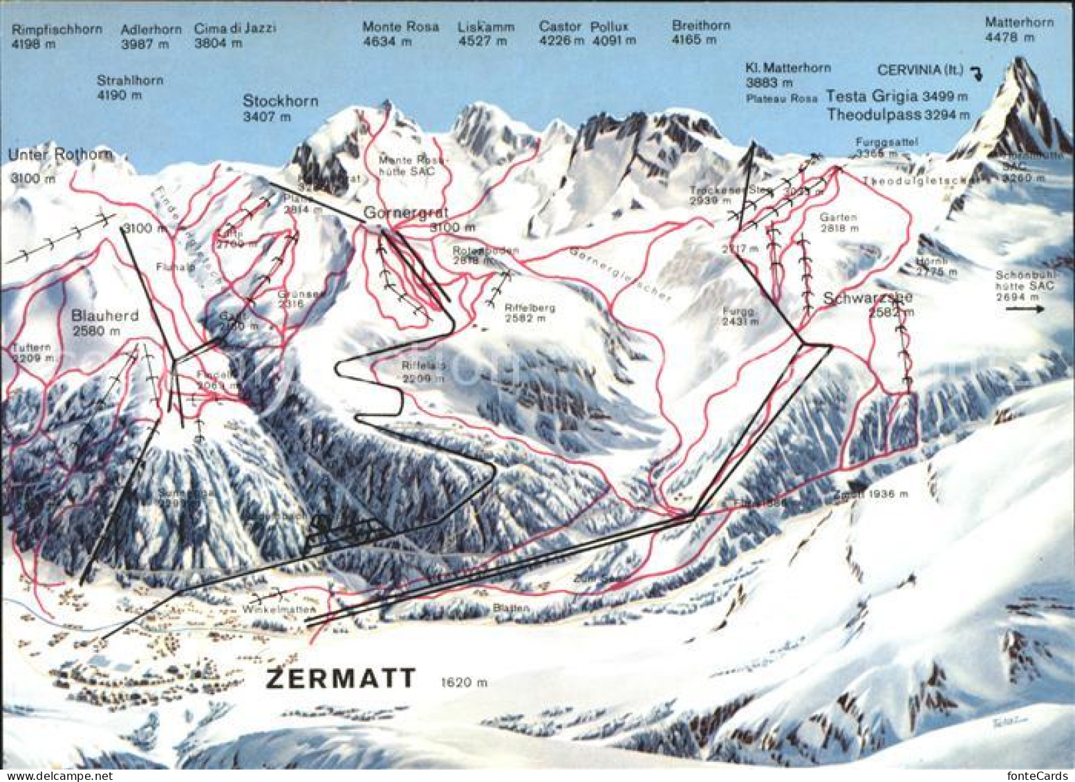 11986327 Zermatt VS Unter Rothorn Breithorn  - Altri & Non Classificati