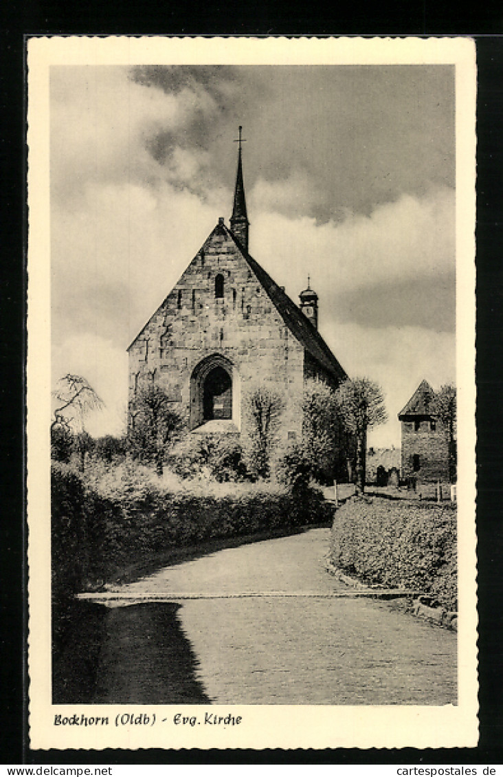 AK Bockhorn, Blick Auf Die Evang. Kirche  - Sonstige & Ohne Zuordnung