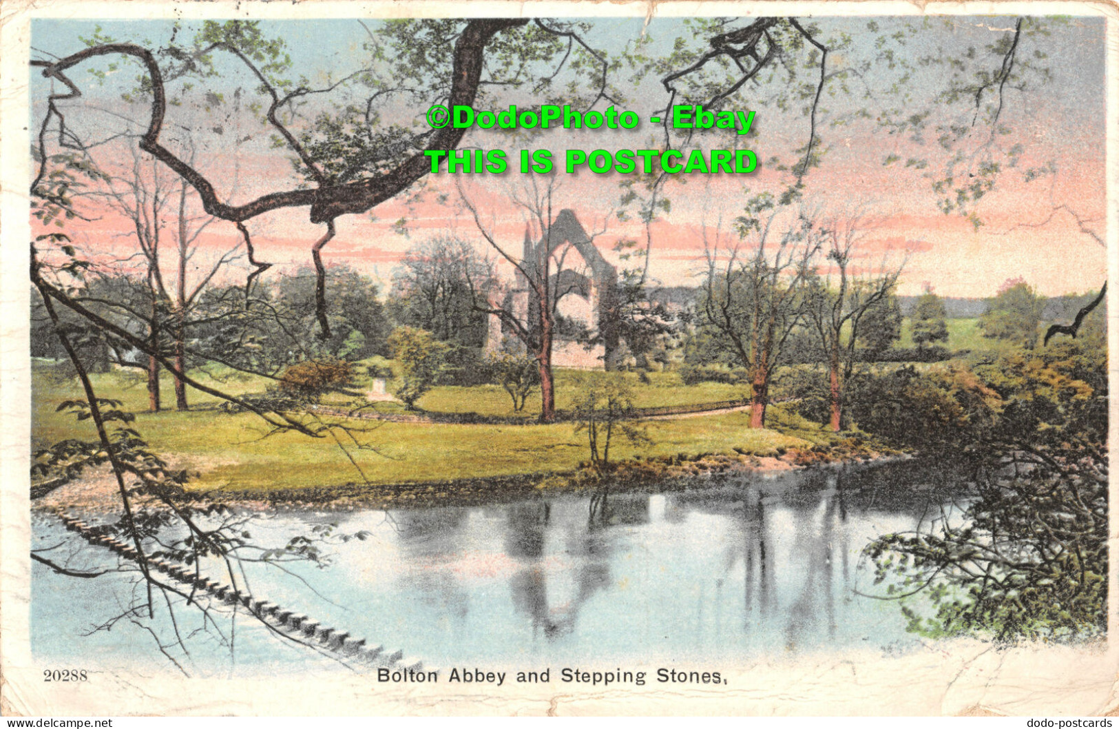 R417364 Bolton Abbey And Stepping Stones. Postcard. 1904 - World