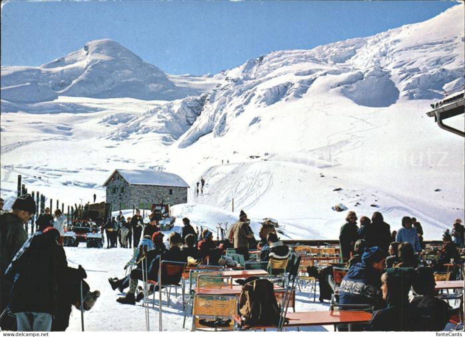 11979667 Saas-Fee Bergsteigerheim Restaurant Laengfluh Allalinhorn Saas-Fee - Altri & Non Classificati