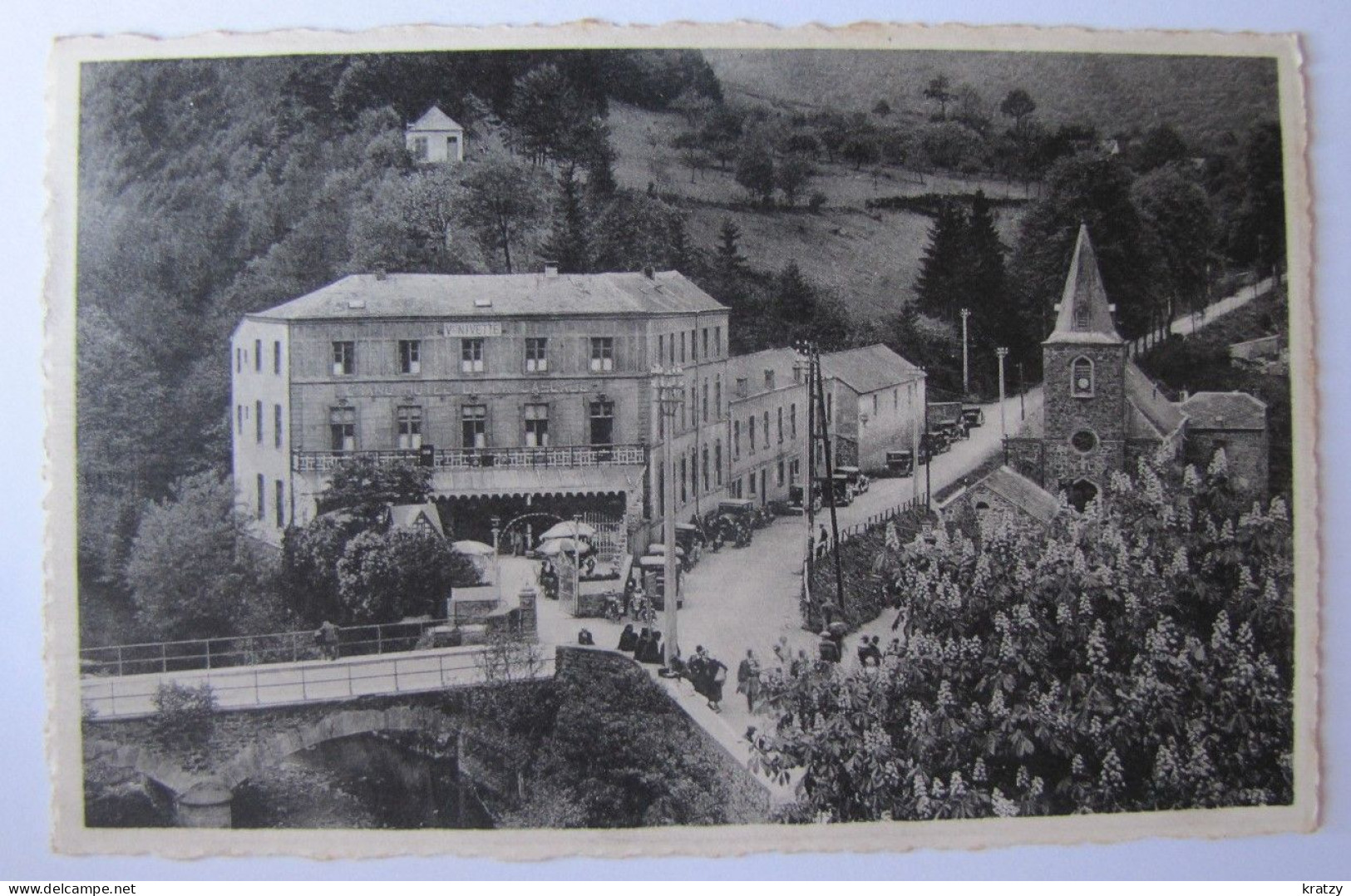 BELGIQUE - LIEGE - STAVELOT - COO - Eglise Et Grand Hôtel De La Cascade - 1947 - Stavelot