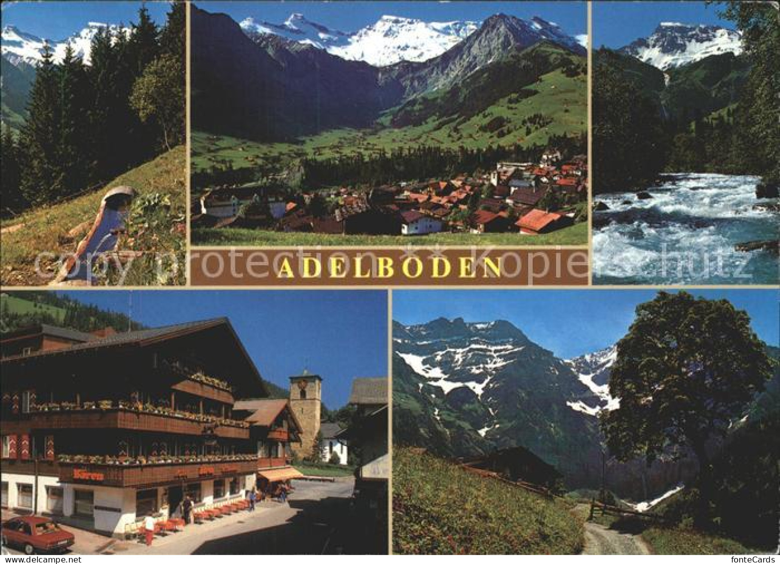 11979567 Adelboden Gasthof Baeren Wanderweg Teilansicht Adelboden BE - Sonstige & Ohne Zuordnung