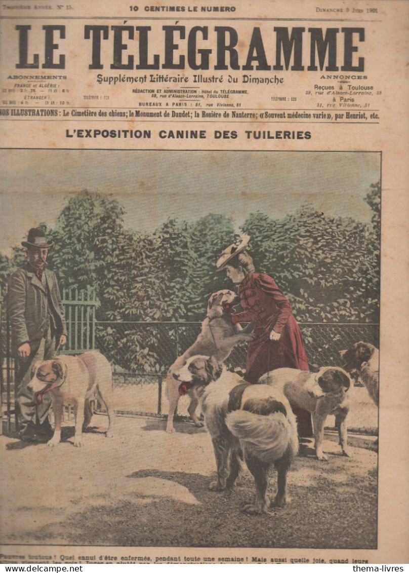 Revue LE TELEGRAMME   N°15 Juin 1901. (chiens) (CAT4091 / 015) - 1900 - 1949