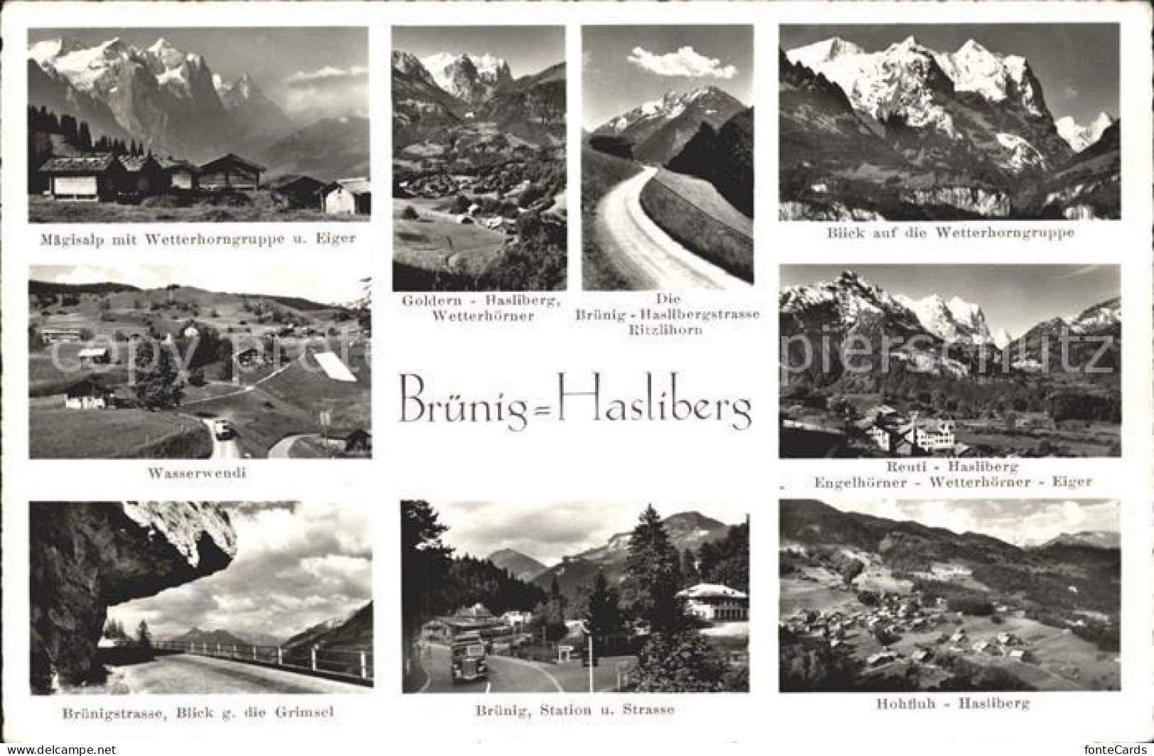 11965127 Hasliberg Bruenig BE Maegisalp Wetterhorngruppe Goldern Bergstrasse Hoh - Sonstige & Ohne Zuordnung