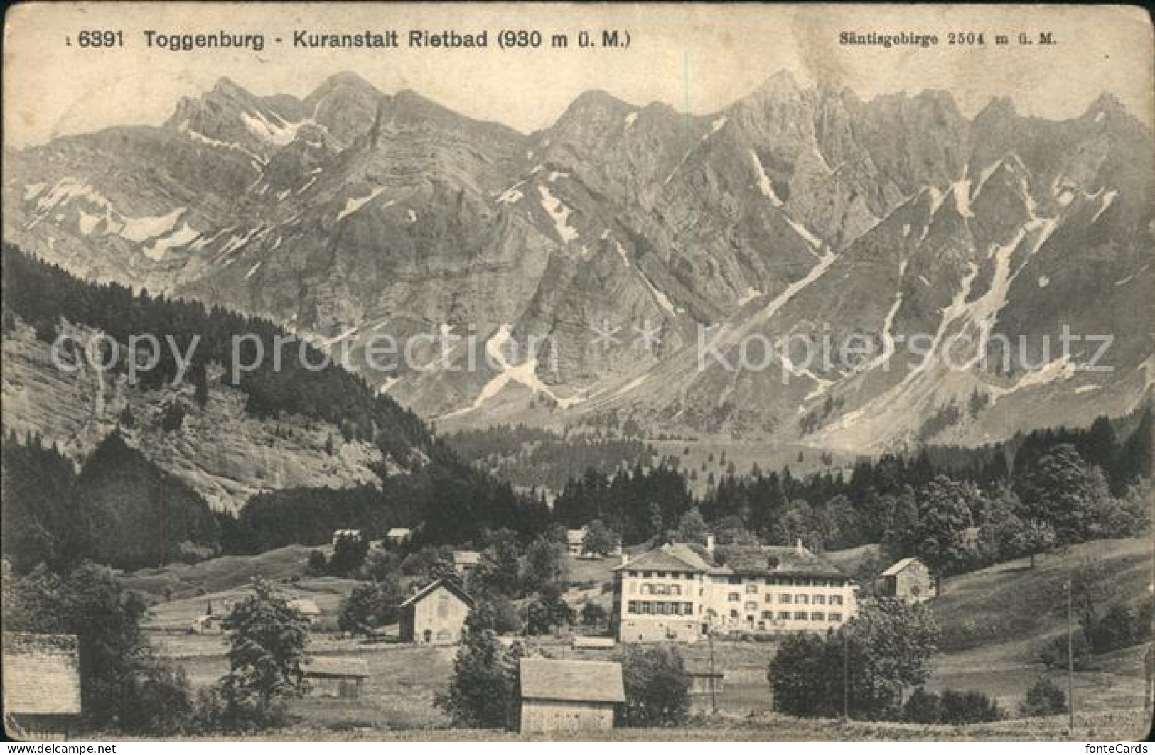 11965117 Rietbad Kuranstalt Saentisgebirge Appenzeller Alpen Nesslau - Sonstige & Ohne Zuordnung