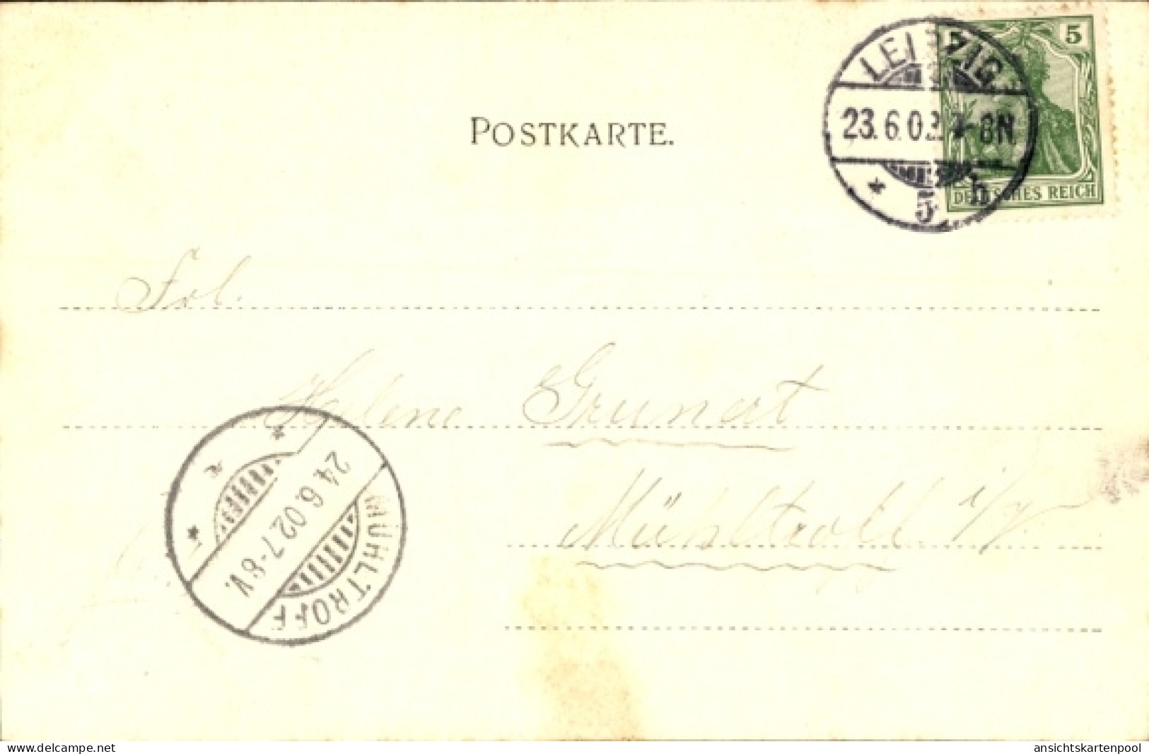 CPA Leipzig In Sachsen, Grimmaischer Steinweg, Apotheke - Other & Unclassified