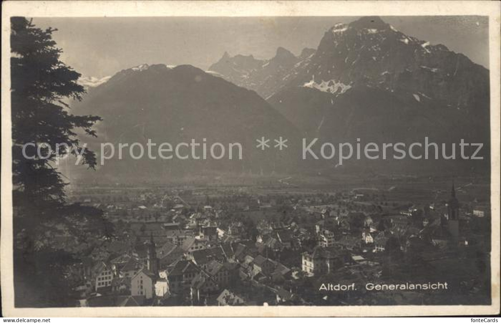 11963477 Altdorf UR Gesamtansicht Mit Alpenpanorama Altdorf UR - Sonstige & Ohne Zuordnung