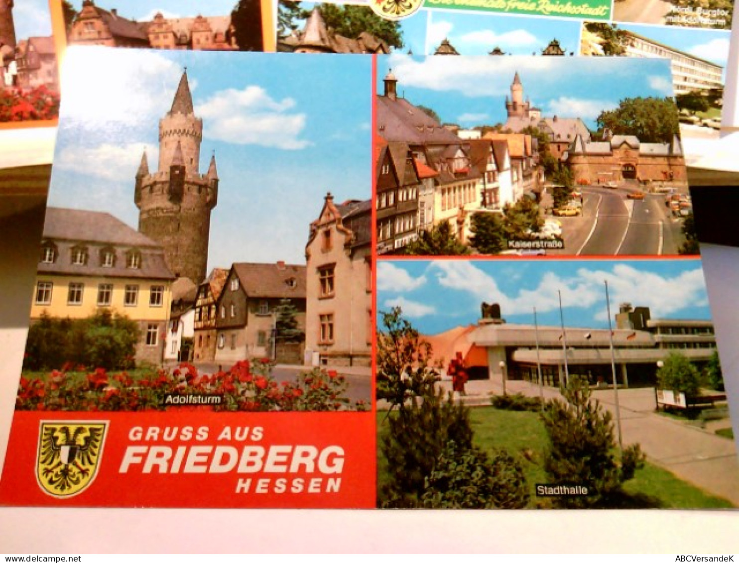 Friedberg / Hessen. Konvolut. 4 X Alte Ansichtskarte / Postkarte Farbig, Ungel., Ca 70 / 80ger Jahre ?. 2 X Me - Andere & Zonder Classificatie