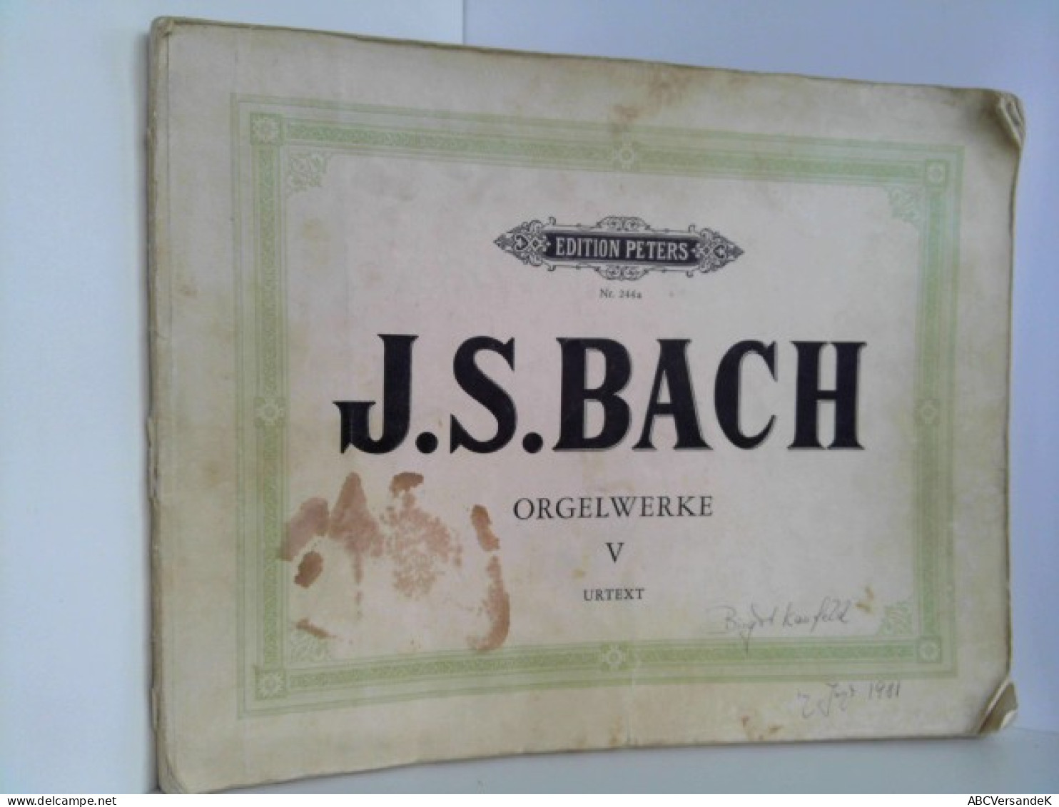 Orgelwerke. Band V. Herausgegeben Von Friedrich Conrad Griepenkerl Und Ferdinand Roitzsch. Neu Durchgesehen Vo - Music