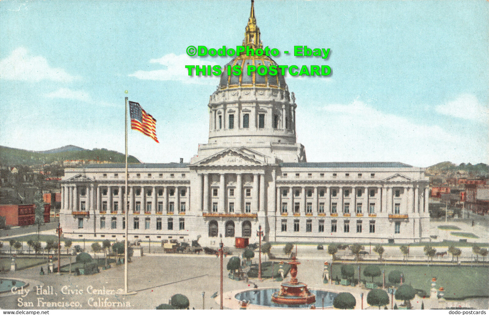 R417052 California. City Hall. Civic Center. San Francisco. Pacific Novelty. P. - World