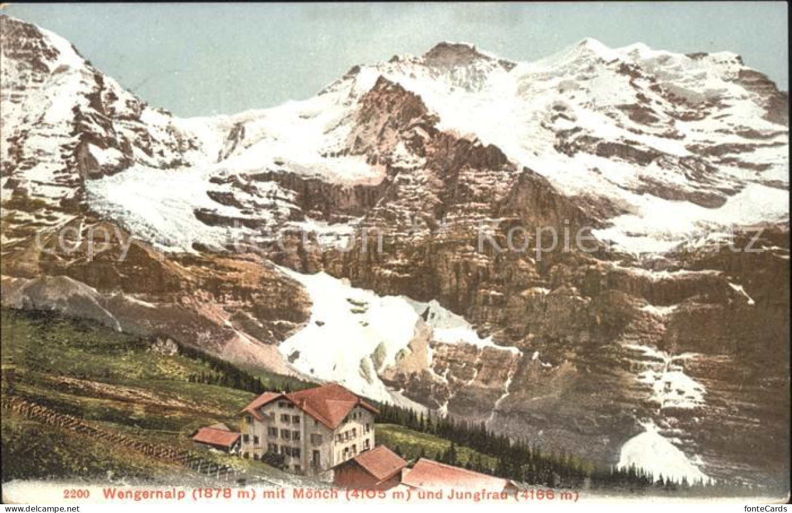 11962387 Wengernalp Mit Moench Und Jungfrau Berner Alpen Wengen - Other & Unclassified