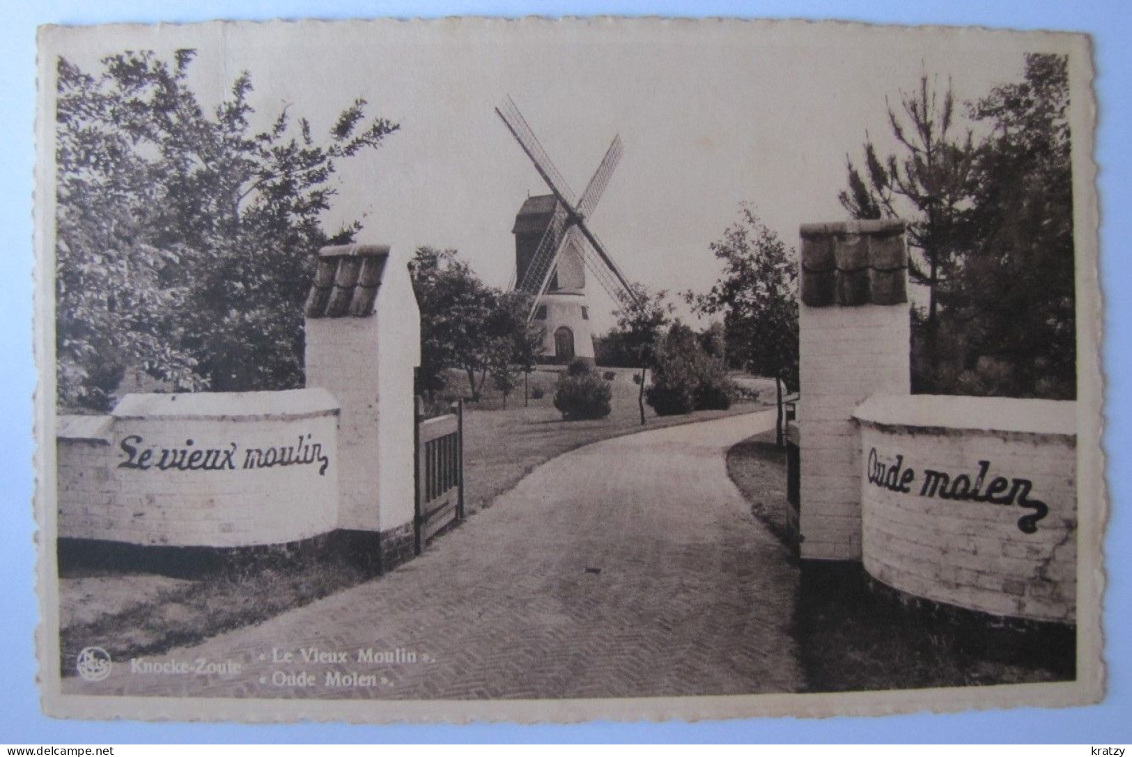 BELGIQUE - FLANDRE OCCIDENTALE - KNOKKE-LE-ZOUTE - "Le Vieux Moulin" - 1939 - Knokke