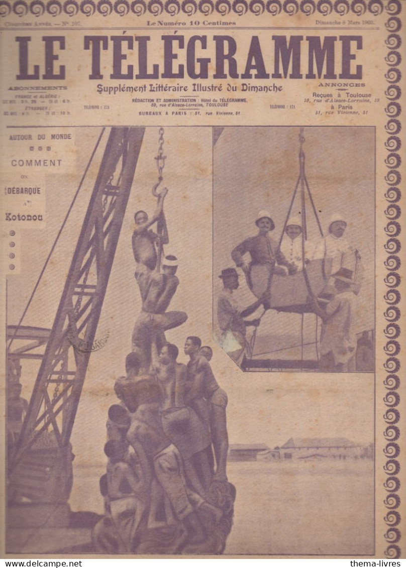 Revue LE TELEGRAMME   N°107 Mars 1903   (Kotonou)  (CAT4091 / 107) - 1900 - 1949