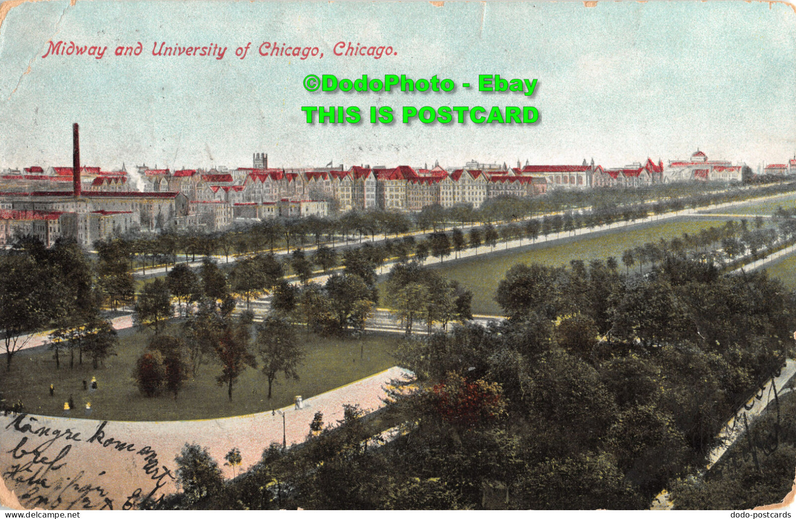 R417445 Chicago. Midway And University Of Chicago. Franklin Post Card. No. 244. - World