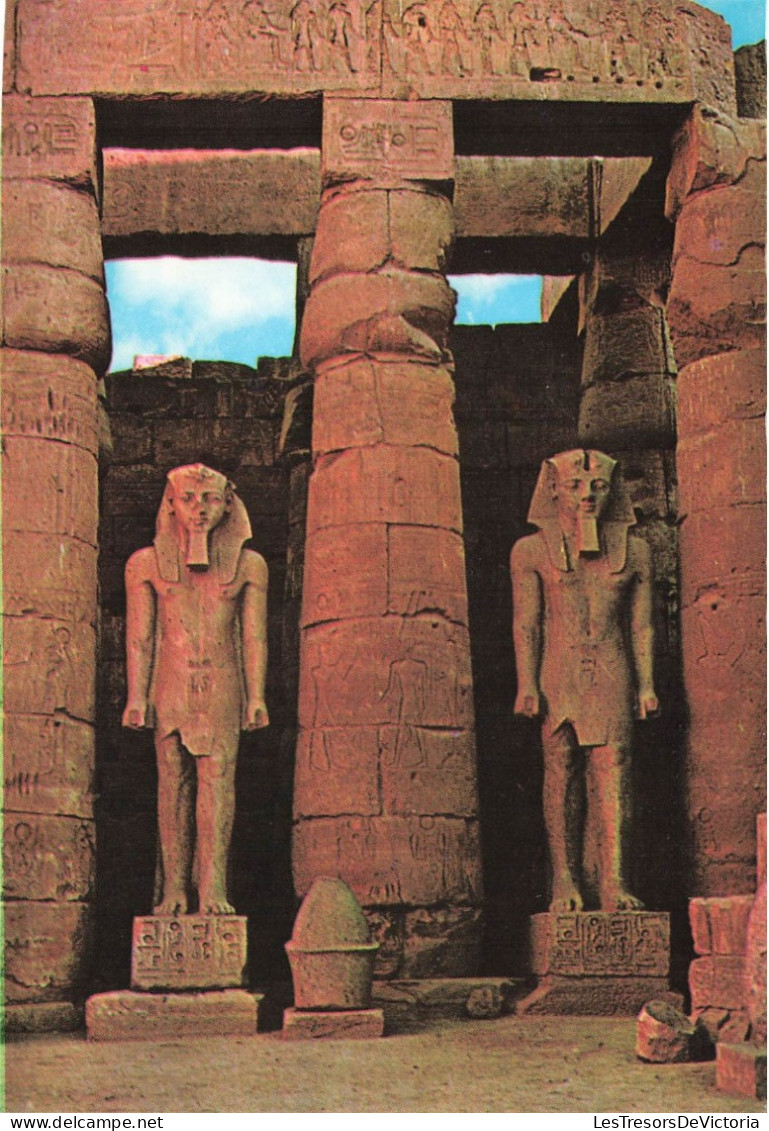EGYPTE - Louxor - Statues De Ramses II - Colorisé - Carte Postale - Louxor