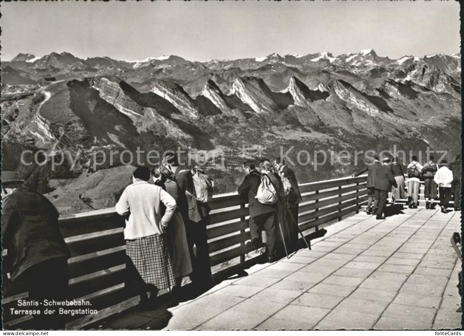 12093729 Saentis AR Schwebebahn Terrasse Bergstation  Saentis AR - Andere & Zonder Classificatie