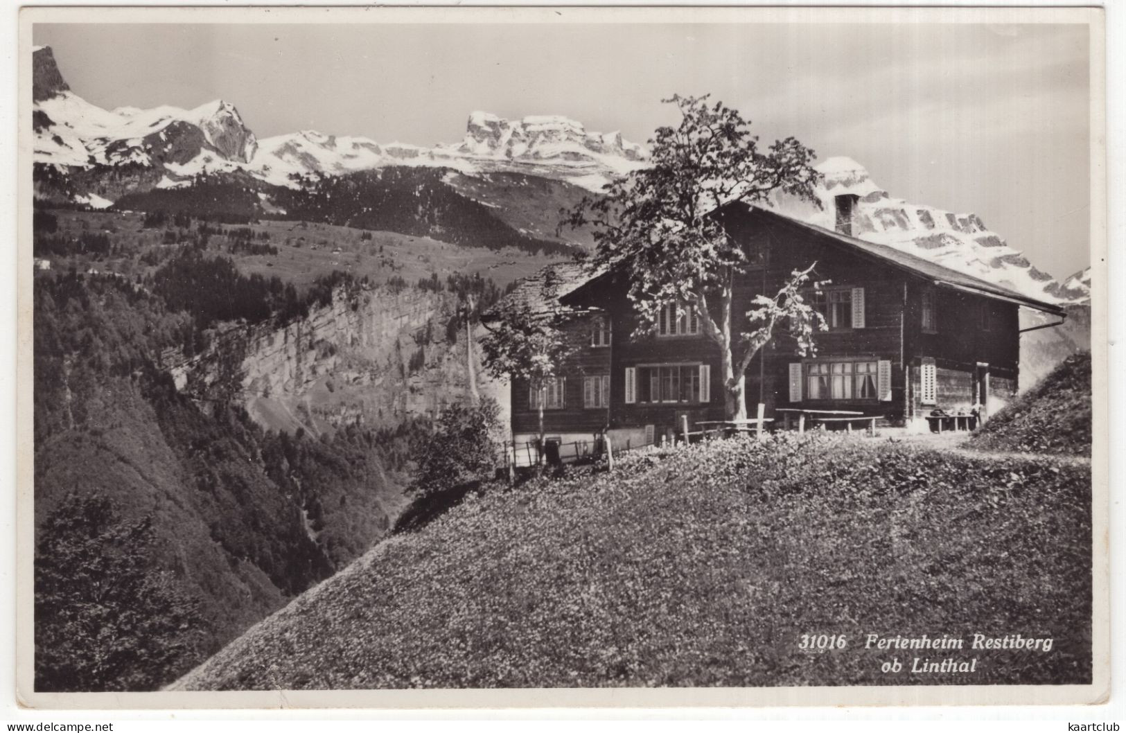 31016 Feriemheim 'Restiberg' Ob Linthal - (Schweiz/Suisse/Switzerland) - 1939 - Linthal