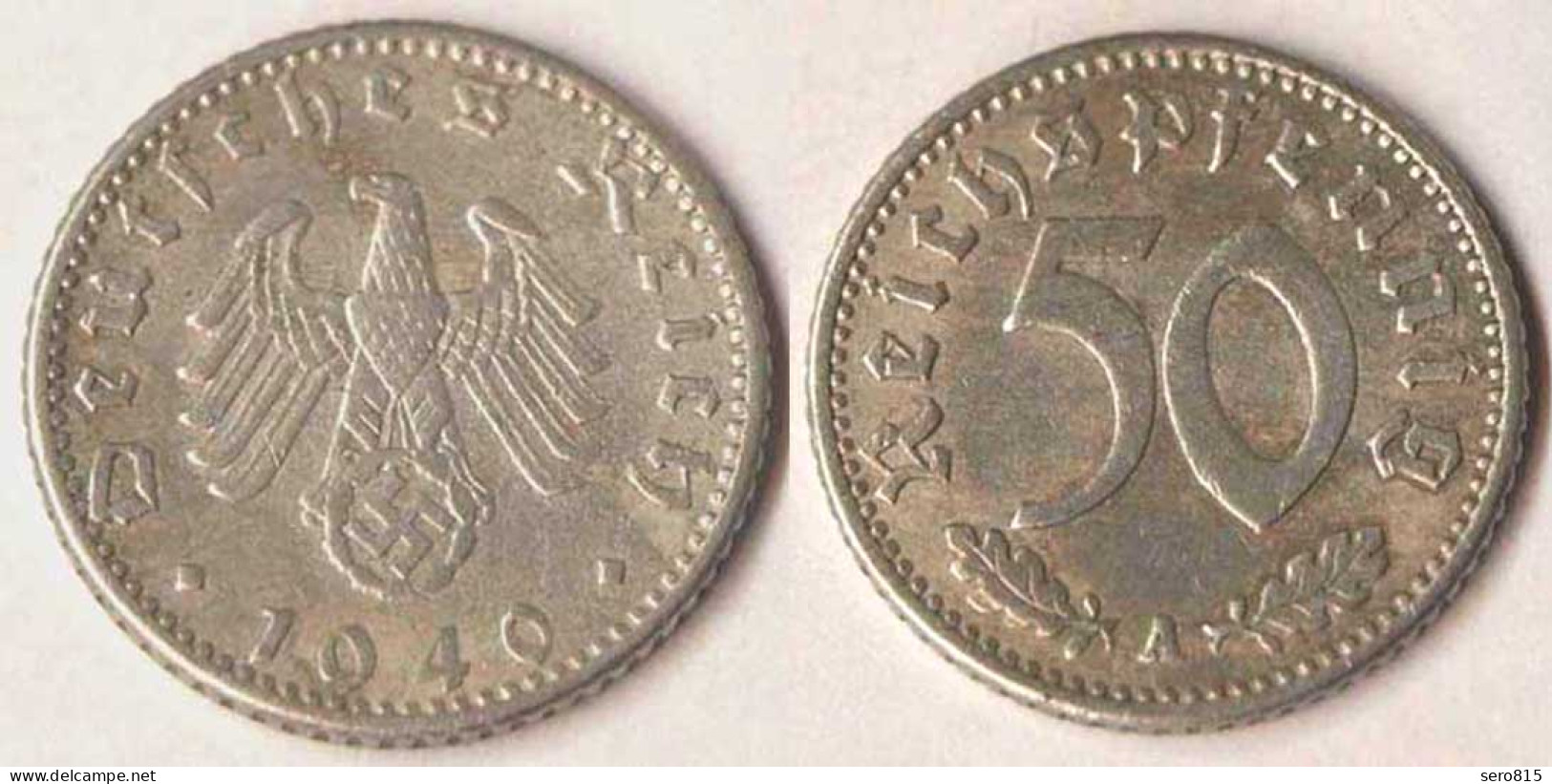 Jäger 372 - Deutsches Reich 50 Reichspfennig 1940 A   (8275 - 50 Reichspfennig