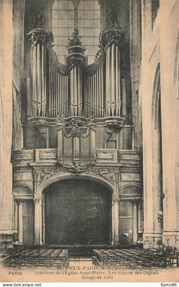 Vieux Paris Montmartre 18ème * Tuyaux Orgues * Orgue Orgel Organ Organist Organiste * église St Pierre - Paris (18)