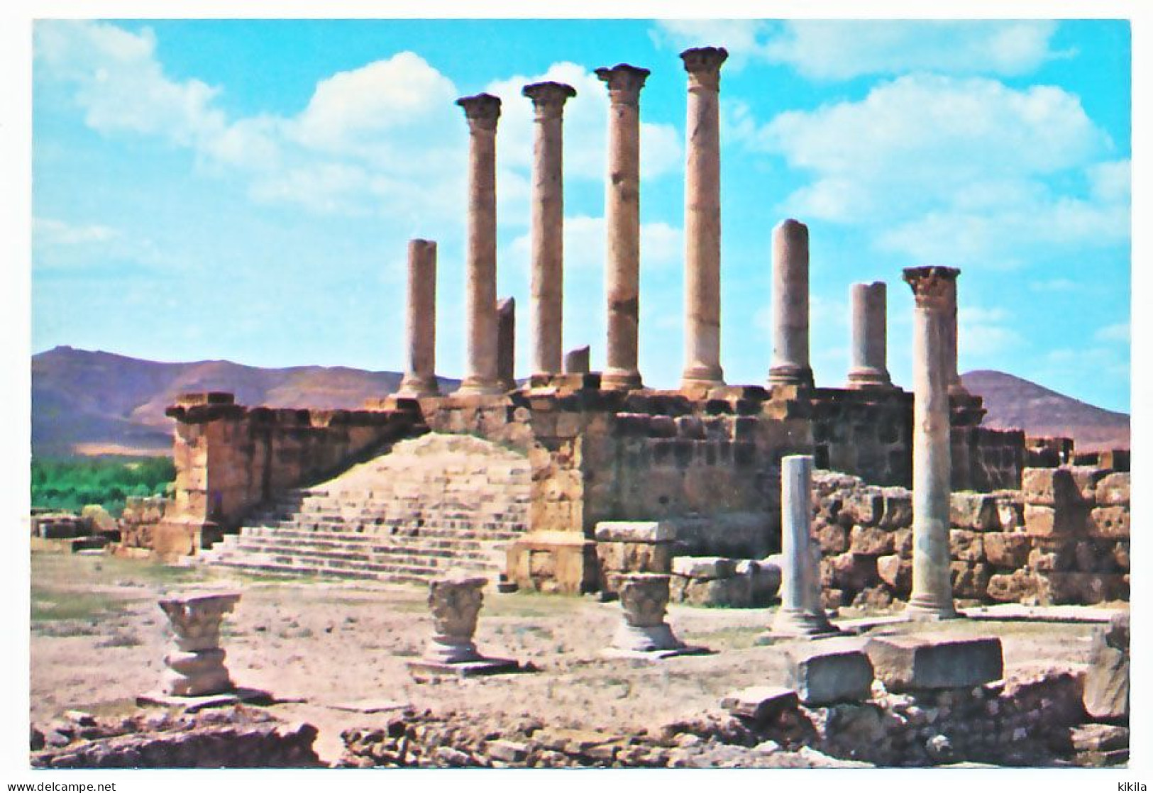 CPSM 10.5 X 15 Tunisie  TUBURBO MAJUS Le Capitole    Ruines Romaines - Tunisie