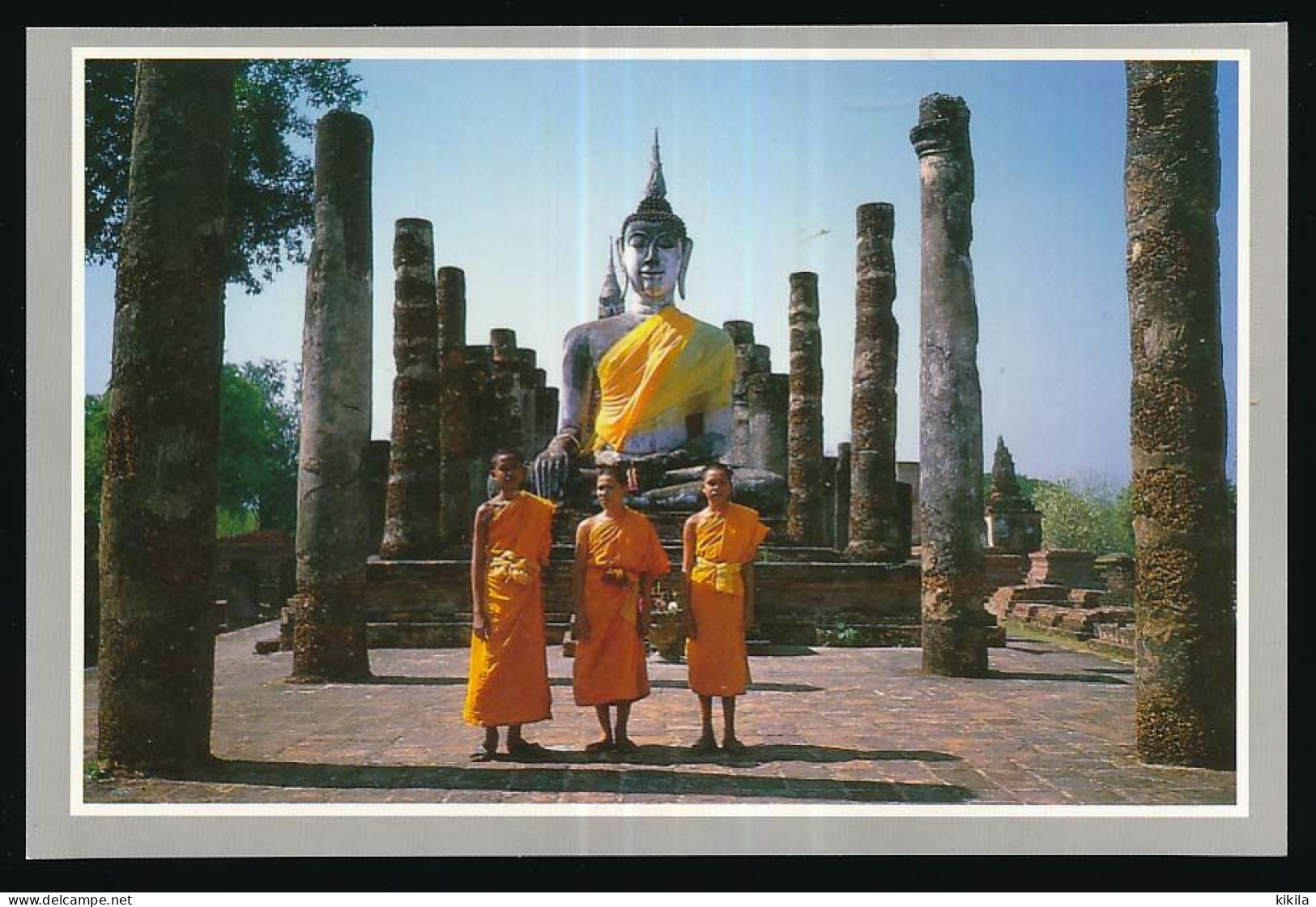 CPSM / CPM 10.5 X 15 Thaïlande (112) Buddha At Phrasri Laha That Temple Sukhothai   Bouddha  Moines - Thaïland