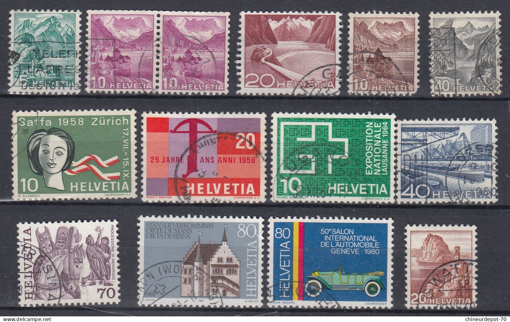 LOT SUISSE HELVETIA Swiss NON Classé VOIR 10 PHOTOS - Sammlungen