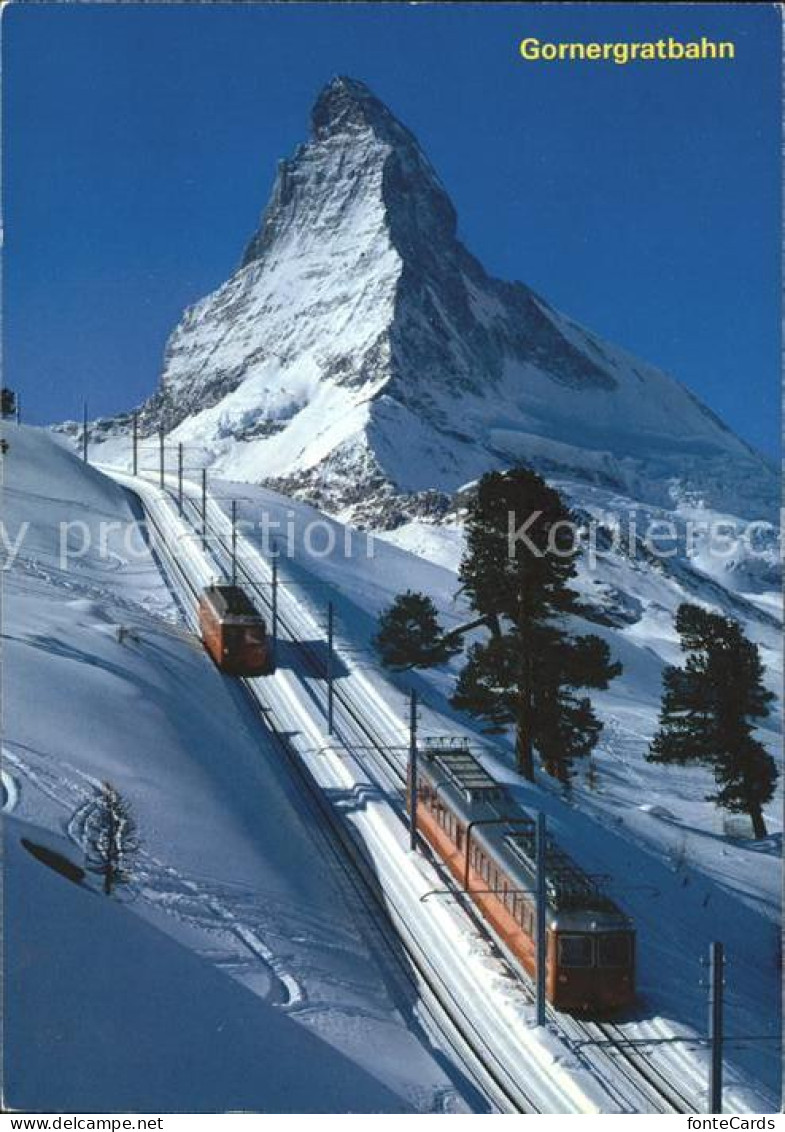 12060239 Gornergratbahn Zermatt Matterhorn Gornergratbahn - Altri & Non Classificati