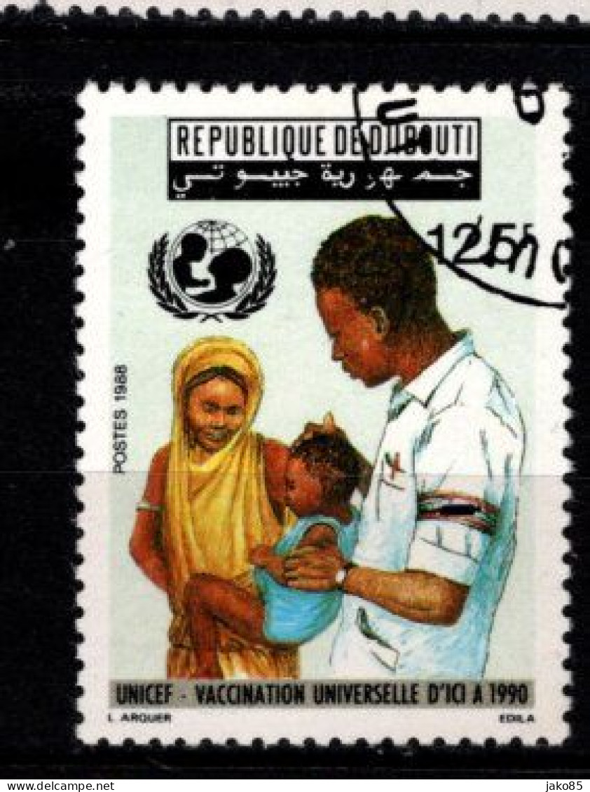 - DJIBOUTI - 1988 - YT N° 642 - Oblitéré - Vaccination - Dschibuti (1977-...)