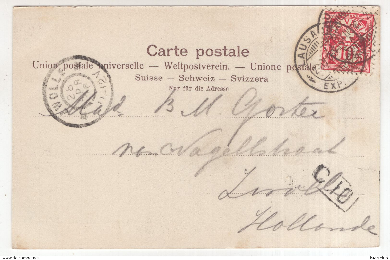 Lausanne - Vue Générale  - (Schweiz/Suisse/Switzerland) - 1906 - Lausanne