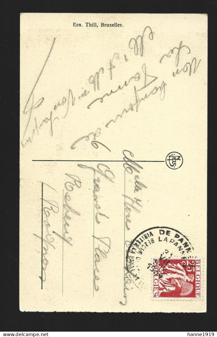 De Panne La Digue Et La Plage Briefstempel 1934 La Panne Htje - De Panne