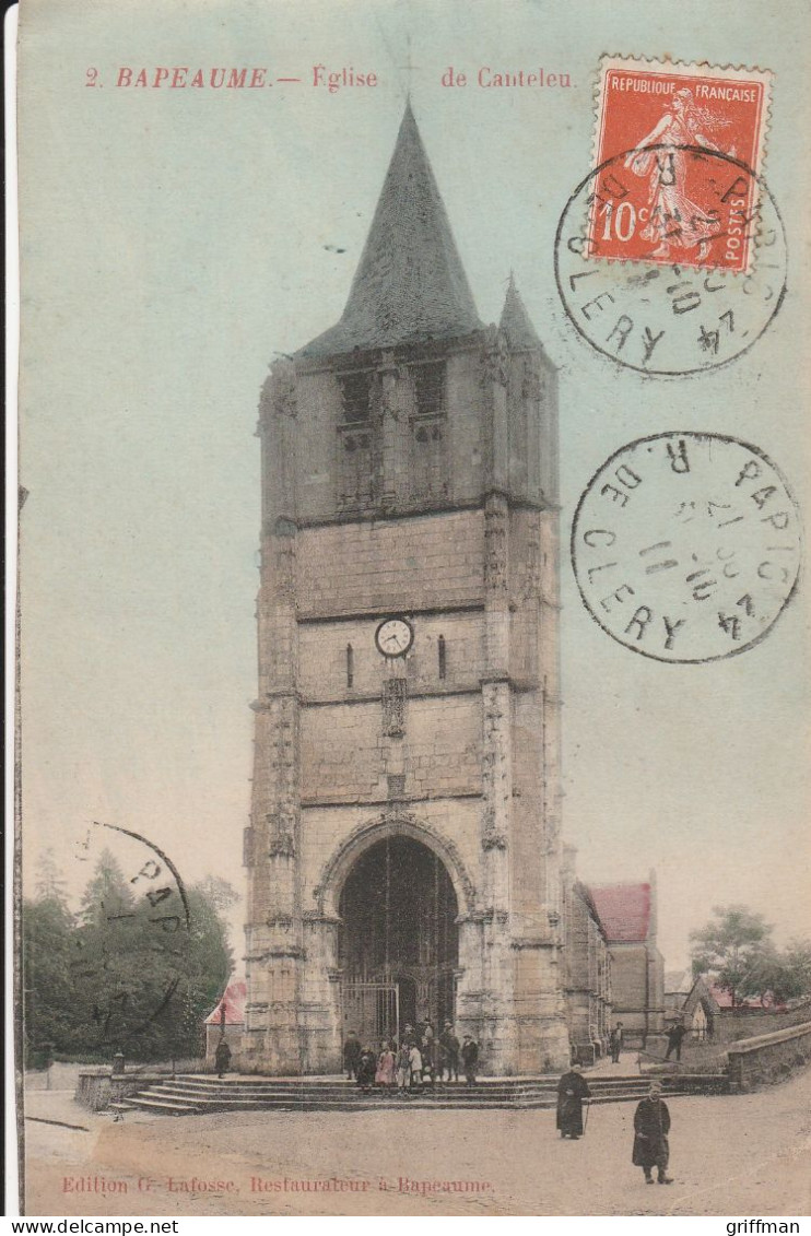 BAPEAUME EGLISE DE CANTELEU 1911 TBE - Sonstige & Ohne Zuordnung