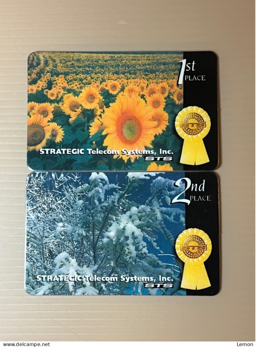 Mint USA UNITED STATES America STS Prepaid Telecard Phonecard, 1st Place & 2nd Place, Set Of 2 Mint Cards - Sonstige & Ohne Zuordnung