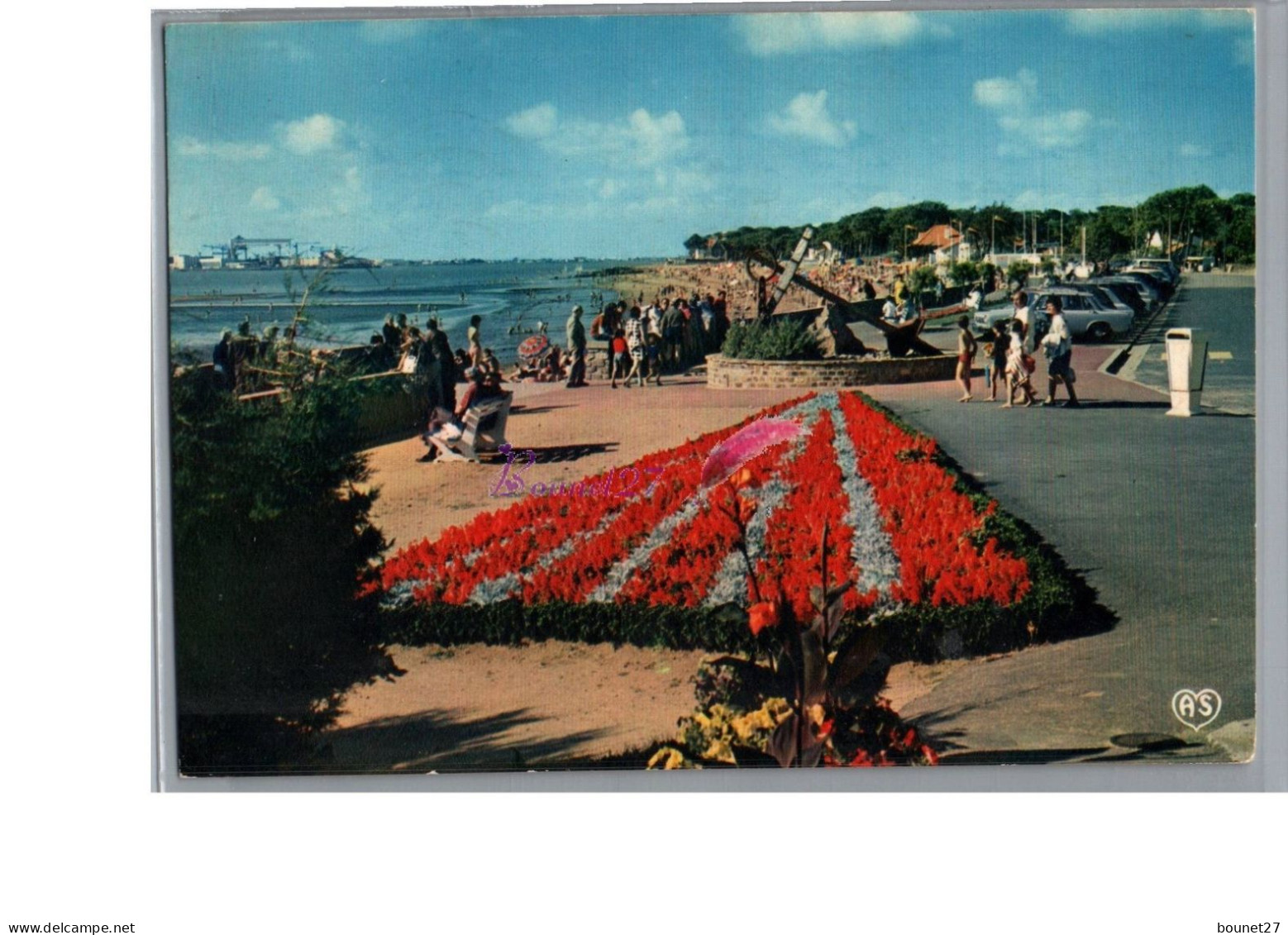 SAINT BREVIN LES PINS 44 - L'Ancre De La Marine Et La Plage Parterre De Fleur 1975 - Saint-Brevin-les-Pins